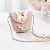 Girls' Straw Woven Coin Purse - Cute Outdoor Travel Handbag for Kids