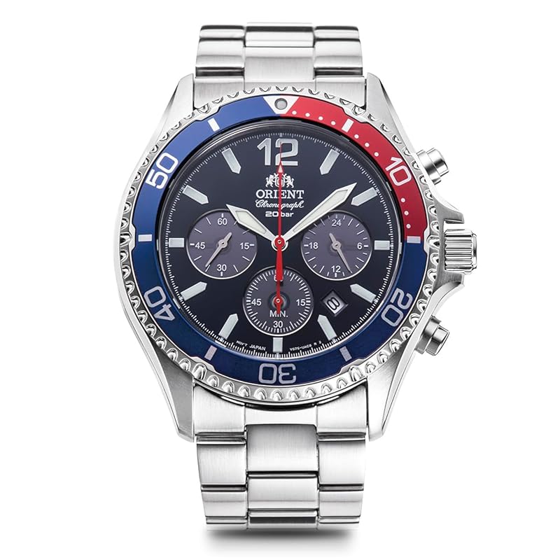 

[ORIENT]ORIENT Mako Mako SOLAR PANDA solar panda made in Japan Comes with domestic manufacturer warranty RN-TX0201L men s navy