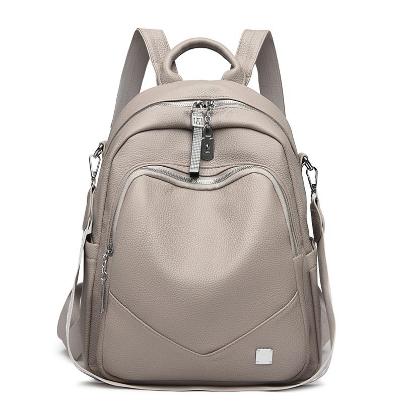 Dámský multifunkční cestovní batoh z měkké kůže