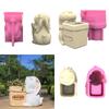 Nonstick Cute Rabbit Pen Holder Mold Flower Pot Silicone Mold DIY Crafts Ornament Tool DIY Succulent Planter Mold