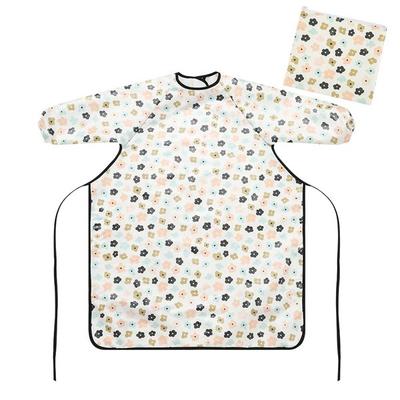 Three Mushroom Meal Apron Long-sleeved Baby Food Apron Baby Apron Children Baby Waterproof Lightweight