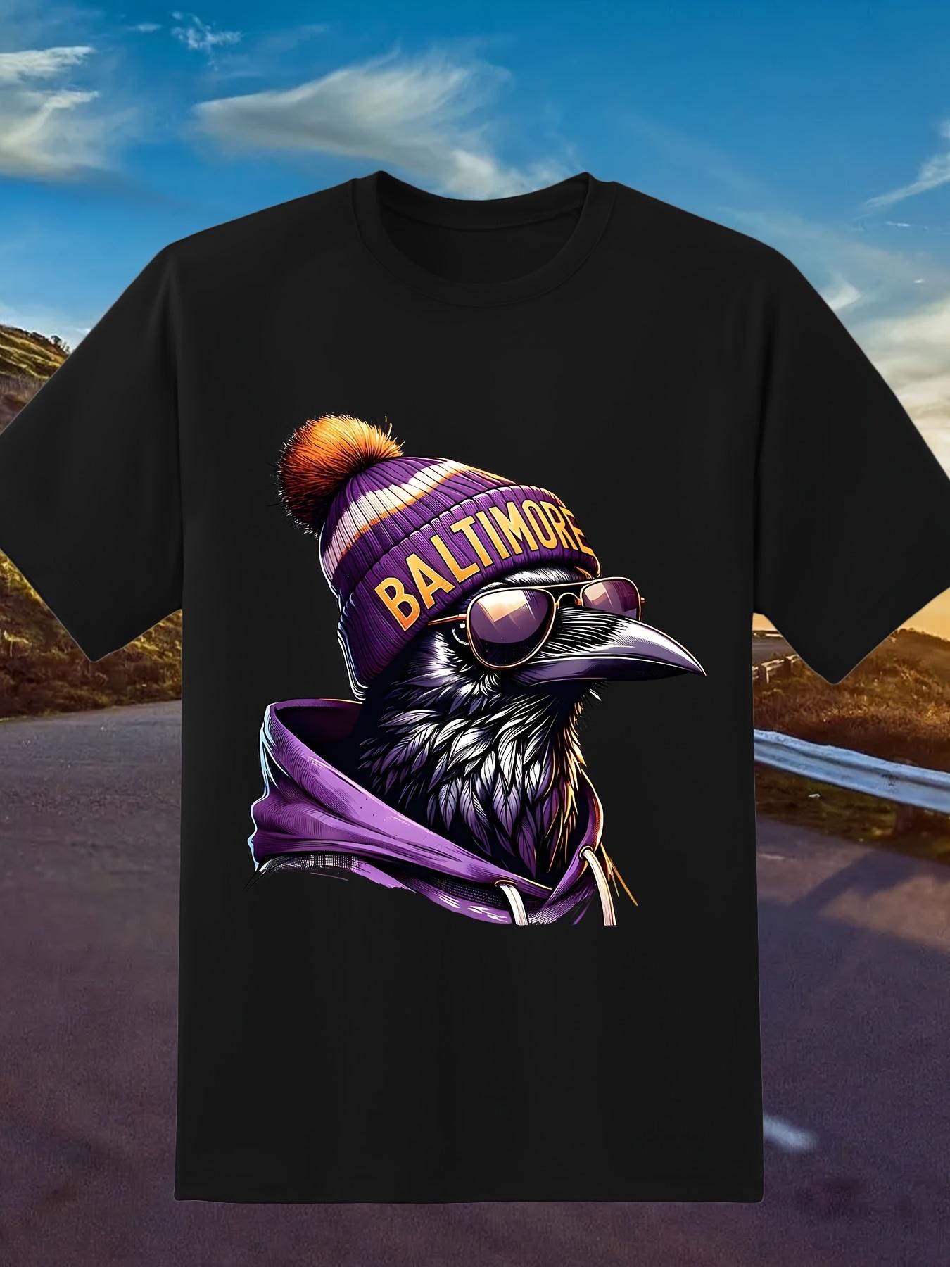 

BALTIMORE Football Graphic Short Sleeve Round Neck Tee Men S Fashion Apparel 180G 5XL різнокольоровий
