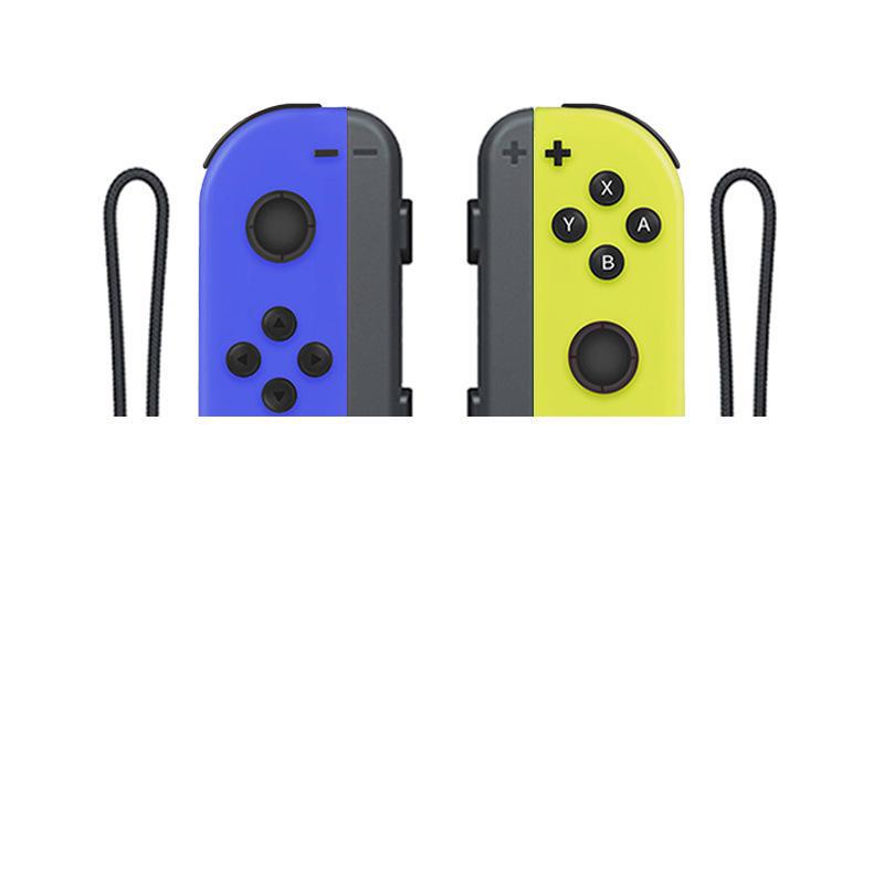 NS Switch JoyCon Bluetooth Controller with Left/Right Handles, Remote Wake-Up, and Hand Strap