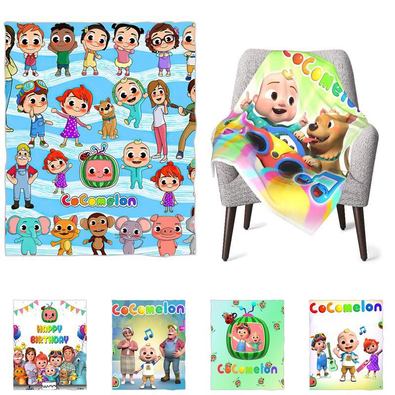 Ultra Soft Cocomelon Flannel Blankets For Kids Warm Comfortable And Cozy Gift