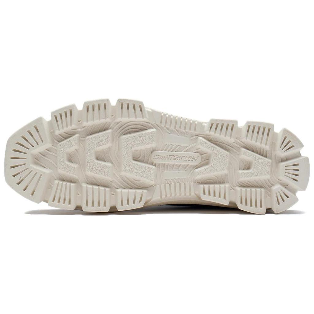 Li Ning CF Series Thick Sole Height Increasing Versatile Non-Slip Wear-Resistant Low-Top Sports Casual Shoes Unisex sneakers Black White AGCS204-3