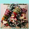 Holiday Christmas Stockings With Polyester Material For Children Gift Decor