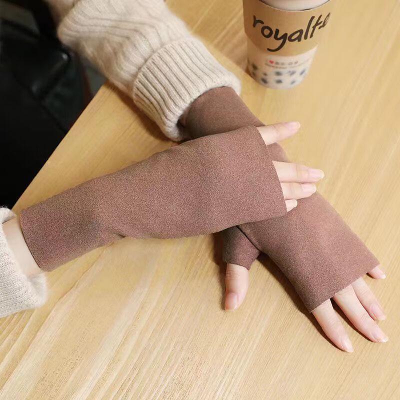 Winter Self-Heating Half-Finger Touchscreen Gloves