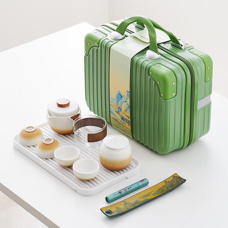 Portable Ceramic Travel Kung Fu Tea Set