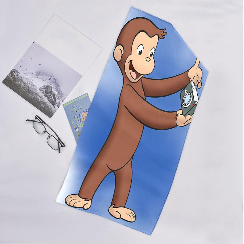 Curious George Fashion Beach Towel: Ideal for Summer Adventures Soft, absorbent and quick drying suitable for swimming and bathing