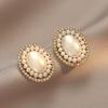 Women's Japanese & Korean Style Freshwater Pearl Stud Earrings - Trendy, Influencer-Approved