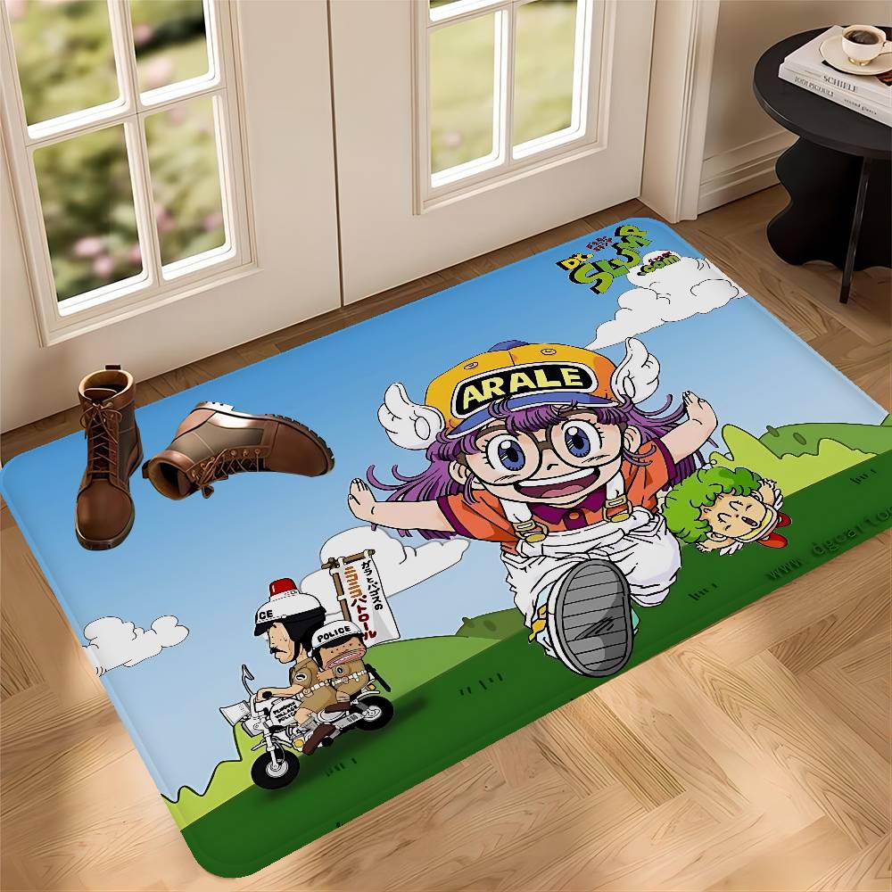 Dr Slump Anmie Floor Mat Rectangle Anti-slip Home Soft Badmat Front Door Indoor Outdoor Mat Welcome Doormat 40cm by 60cm