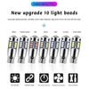 2 szt. Super Bright T10 W5W 168 192 Led tylne światło białe 3030 10SMD 12V samochodowa lampa LED samochodowa CANBUS bez błędu żarówka do oznaczania parkingu