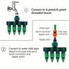 Faucet Connector Garden Accessories Water Distributor 4 Way Watering Supplies Irrigation Fittings Tool Hose Splitter System Home