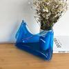 Transparent jelly bag 2 summer new PVC shoulder armpit bag candy color women's bag baguette bag