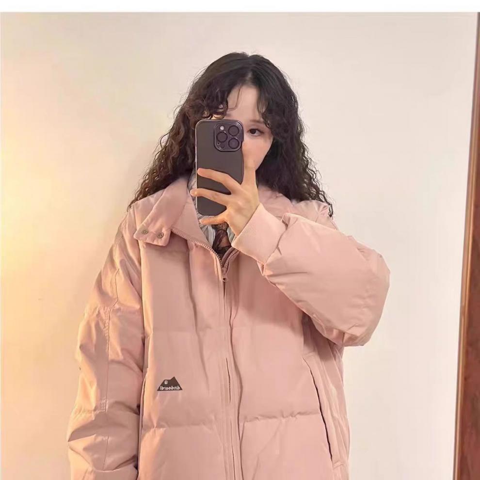 2025 Stehkragen Dicke Winter Baumwolljacke - Kurz, Locker, Koreanischer Stil Gepolsterter Brotmantel