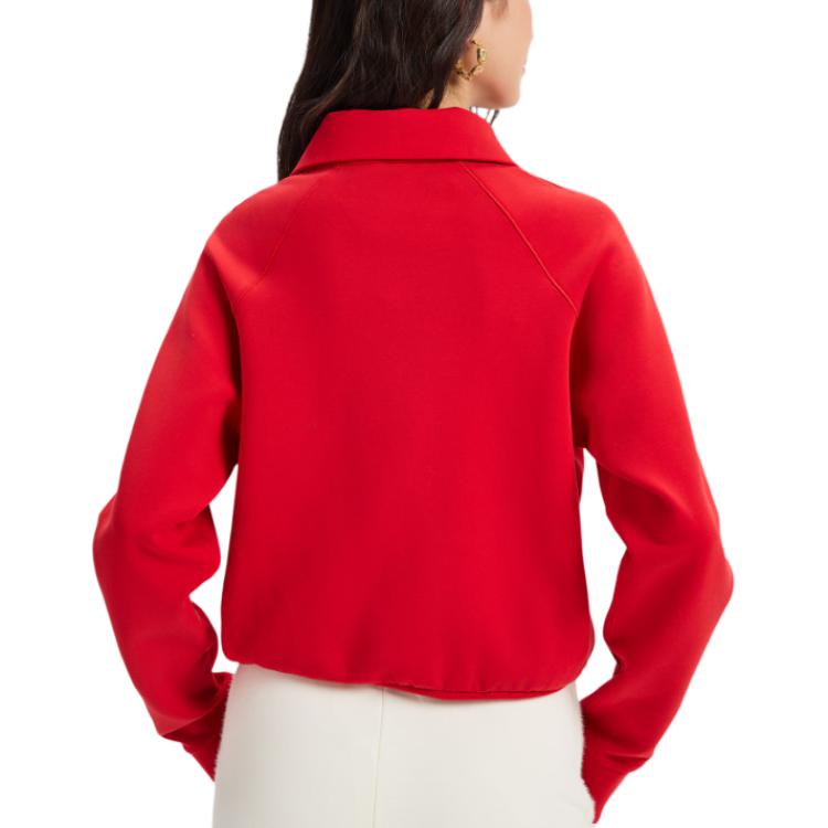 Adidas FW25 Half Zip Sweatshirt Year Of The Rabbit Limited Edition CNY New Year Anti-Static Sports Casual Loose Sweatshirt Women Sweatshirt KR7578