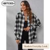 Women's Vintage Casual Autumn Winter Long Sleeve POLO Neck Jackets & Coats