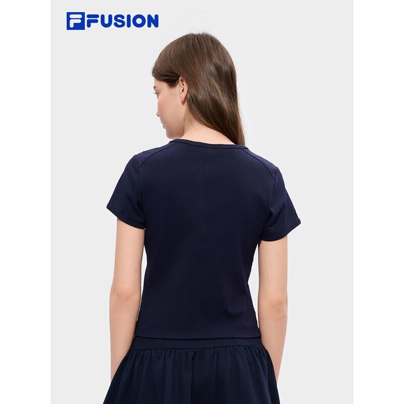 FILA FUSION Women's Knit Short-Sleeve T-Shirt (Zhang Hao Series)