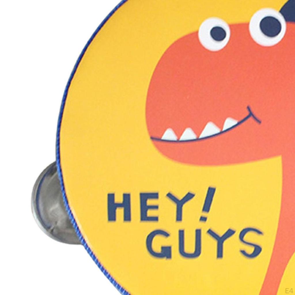 Wood Handheld Tambourines Double Rows Tambourine Drum Bell for Game Toys