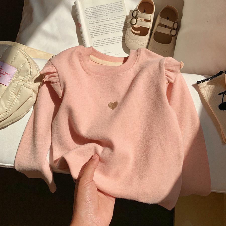 Hösttvådelad Färgblock Flickors Randiga Manschett Långärmad T-shirt