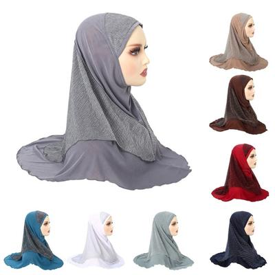 Chapeau Foulard pour Femme Léger Respirant Doux Design Fil Doré Cristallin Enveloppement de Tête