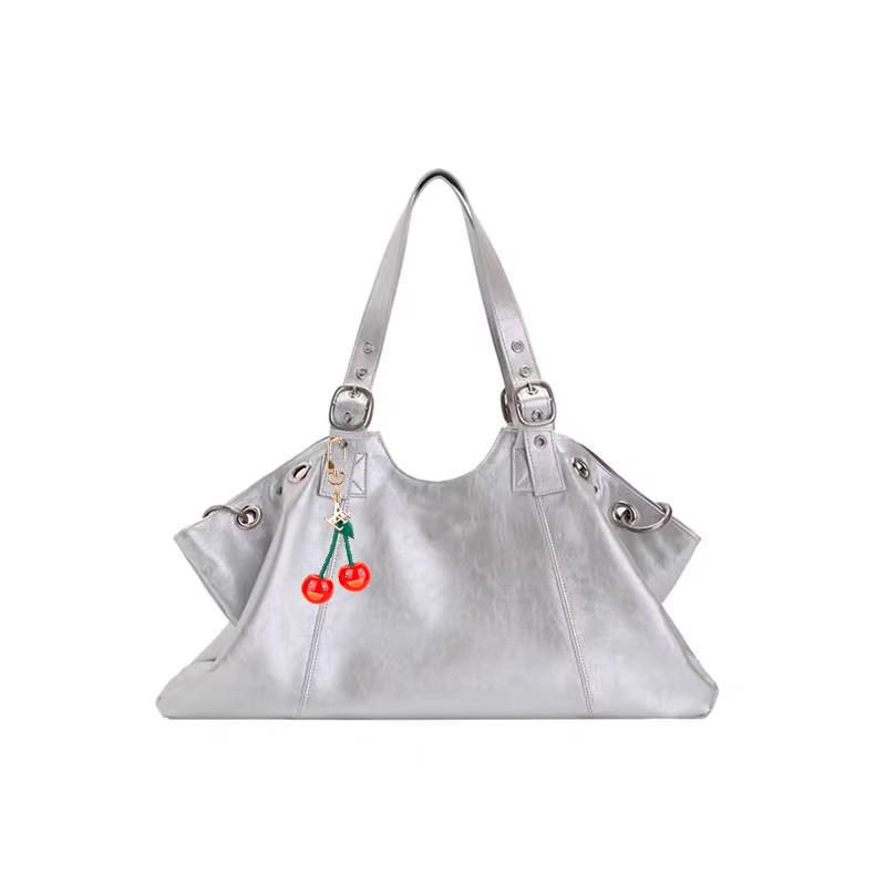 

Винтажная большая сумка-тоут для женщин, модная сумка-сатчел с верхней ручкой, сумка-пельмень, на плечо, хобо, сумочка, стильная bolsa белый