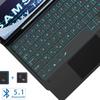 Samsung Tablet TABA9+ Plus Etui z klawiaturą Bluetooth z dotykowym podświetleniem i miejscem na rysik (Francuski)