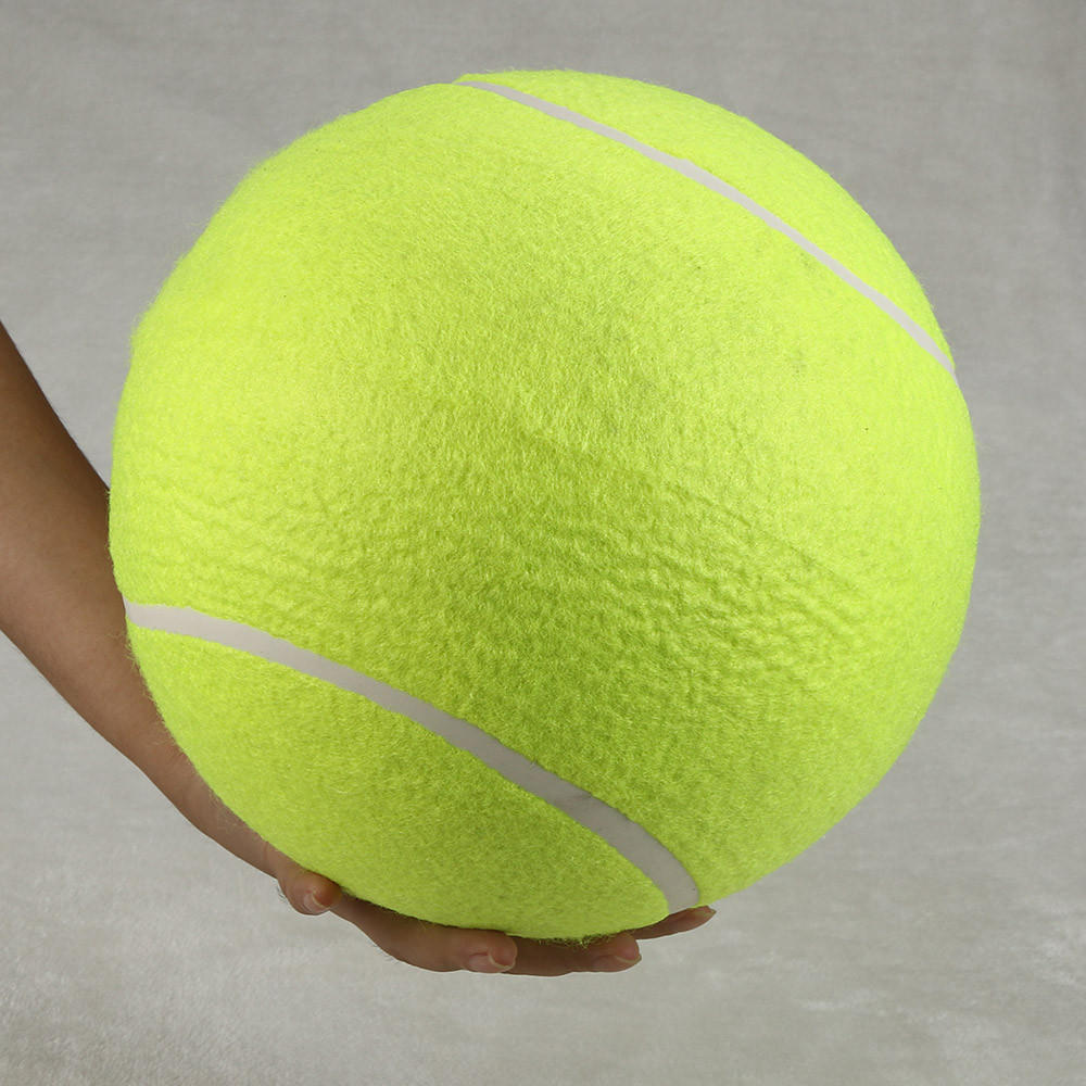 24CM Riesiger Tennisball Für Haustier Kauspielzeug Groß Aufblasbar Zubehör Outdoor Spielzeug