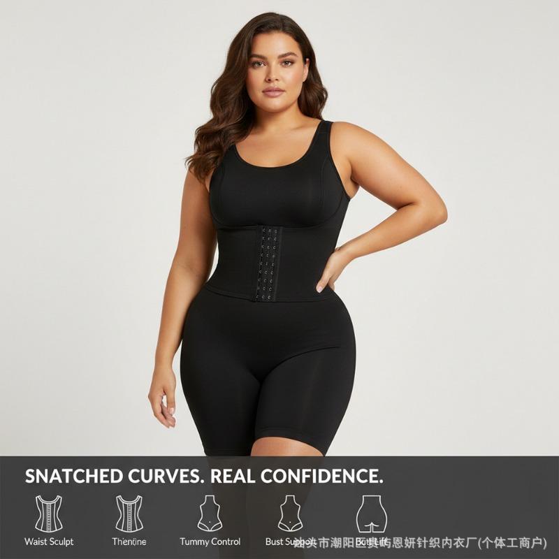 

Adjustable Waist Control Full Body Shaper S чорний