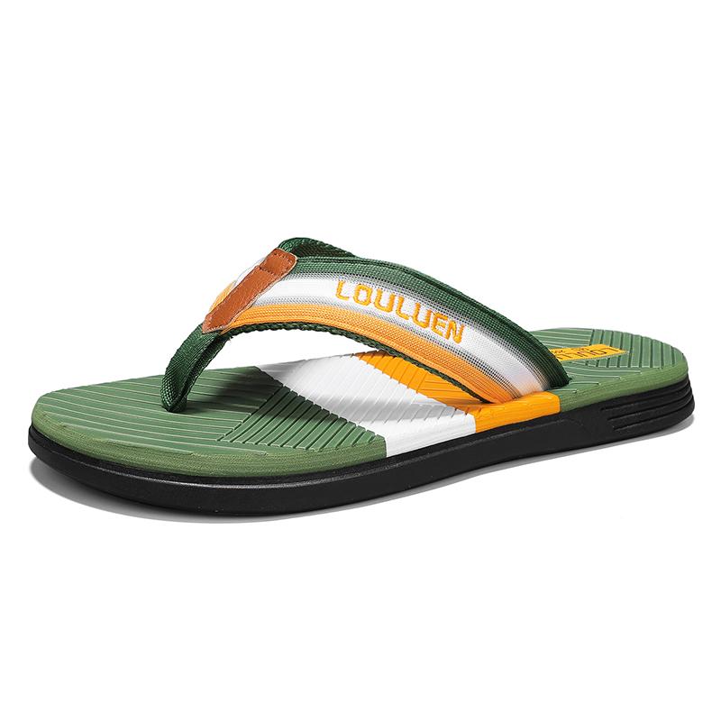 Letní móda Modré pantofle pro muže Pohodlné, odolné proti opotřebení Plážové žabky Pánské Vnitřní koupací pantofle Chanclas De Hombre