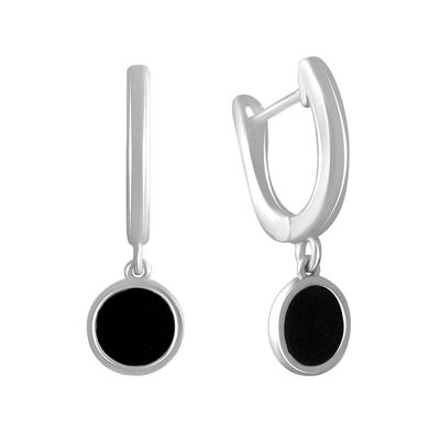 Silver Earrings with Enamel (2137160)