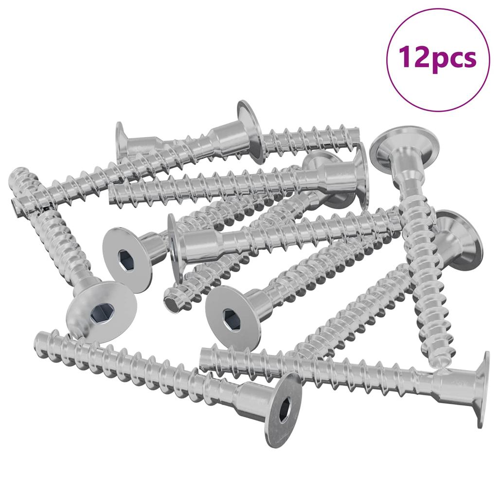 Screw 12 Pcs Zinc Coated 5 X 40 Mm Iron