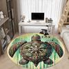 1pc Turtle Artwork Chair Carpet for Office Non-Slip, Machine Washable Rug for Office, Room - Holiday Decor, Machine Made Yy251016106