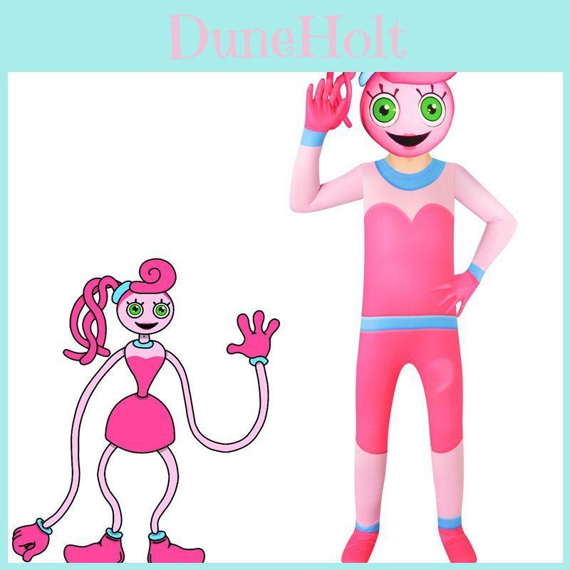 Weiches und bequemes Poppy Playtime Mommy Cosplay Kostüm für Kinder