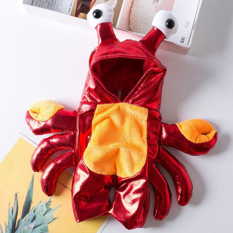 Funny Halloween Pet Dog Polyester Eco-friendly Big Banana Print Cartoon Style Formal Coat for Winter
