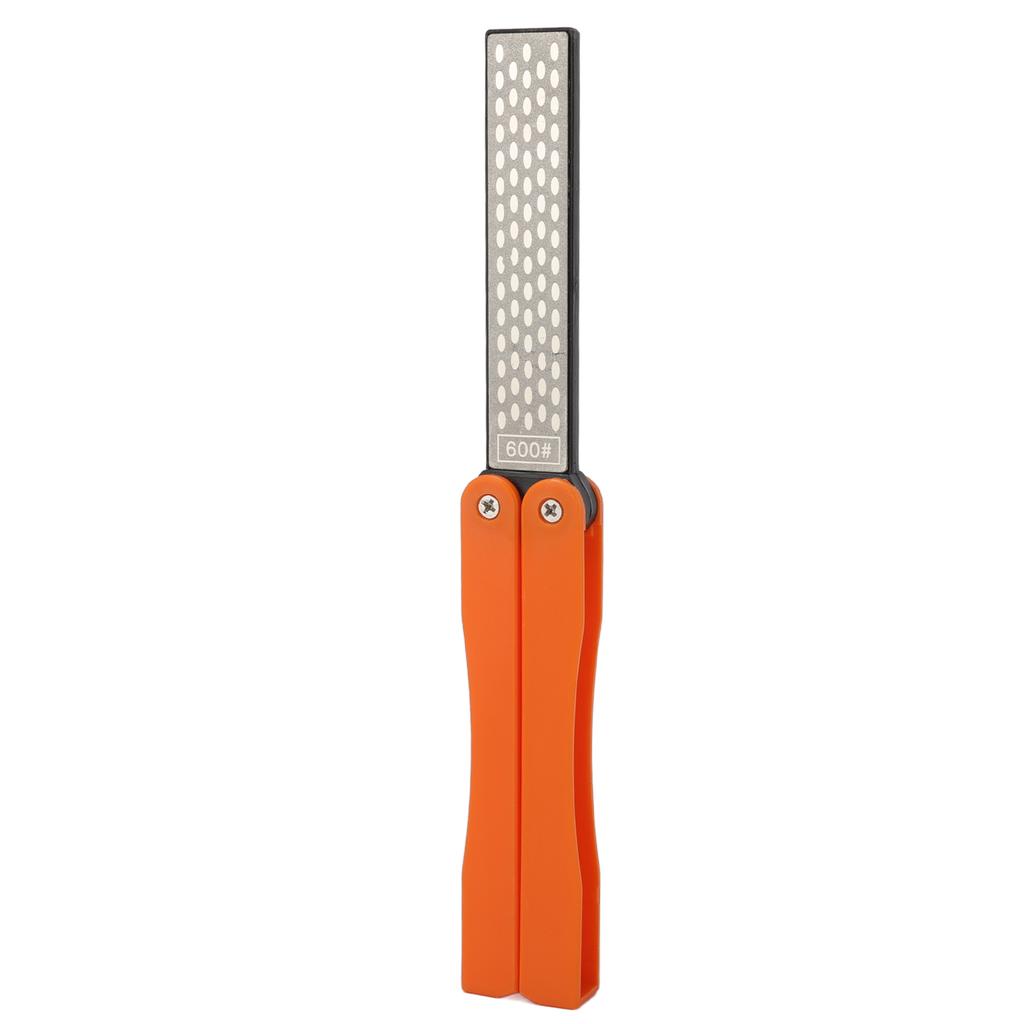 Double Sided Sharpener Portable Emery Fan Shaped Folded   Sharpener for Outdoor Garden