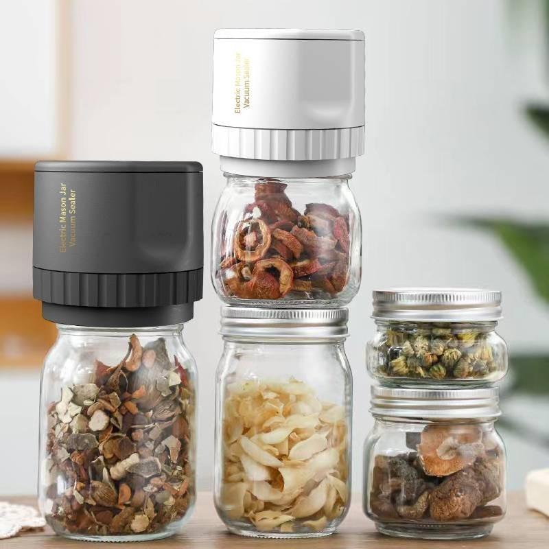 Mason Vacuum Jar Sealer Food Preservation Sealer Set Automatic Kitchen Supplies