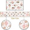 Pudodo Fairy Table Runner Enchanted Theme Girls Birthday Party Decoration Elf Mushroom Kitchen Dining Room Home Decor
