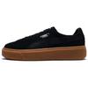 Suede Platform Animal Low Top Black Women's 365109-01