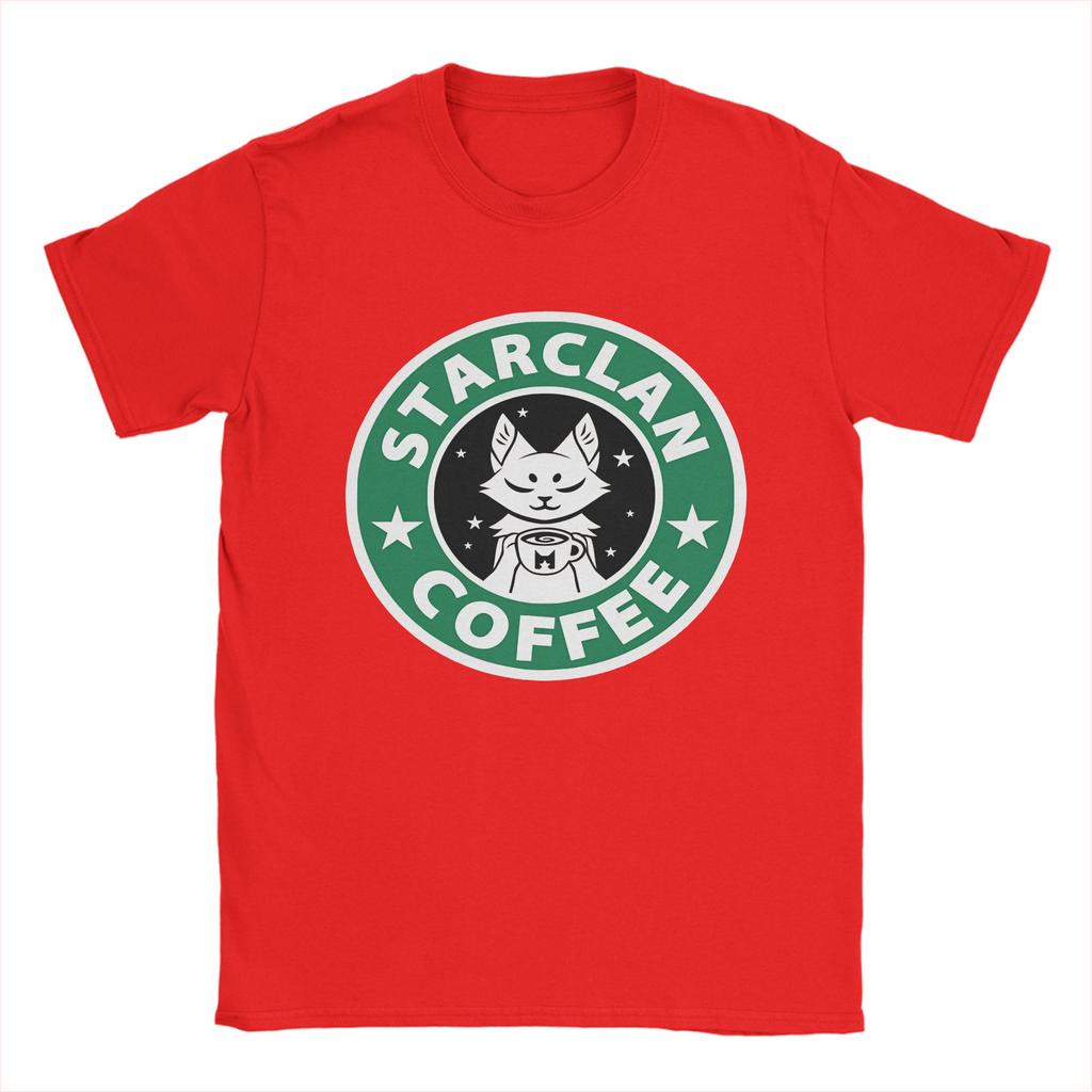 Streetwear TShirt Summer StarClan Coffee Leisure TShirts Samurai Cat Cotton Tee Shirt for Unisex Y2K Wholesale Short Sleeve Tees