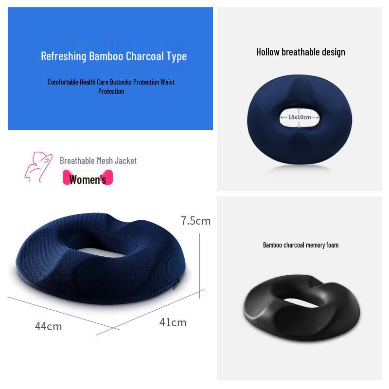 Comfortable Anti-Slip Seat Cushion for Office & Wheelchair - Relieves Pressure & Supports Posture