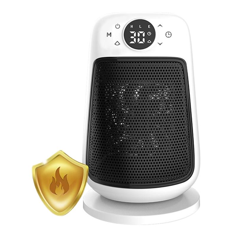 Electric Fan Heater Remote Control Ceramic Heater 1500W with Timer 90° Oscillation Heater Fan 3 Levels Adjustable Wind