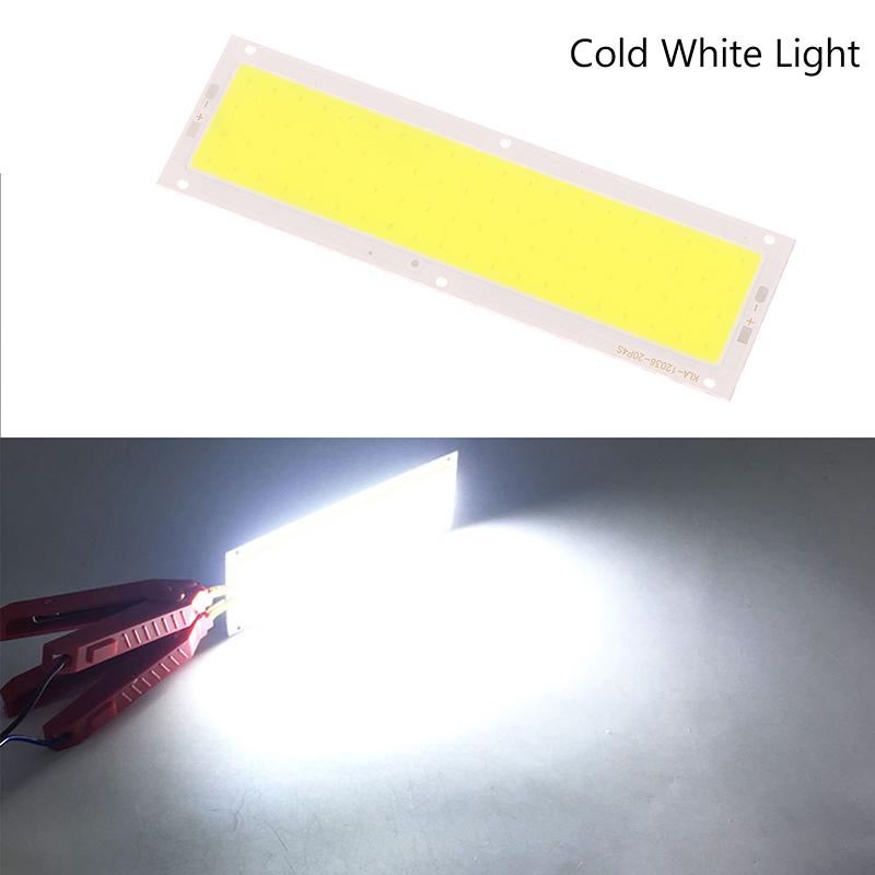 

120X36Mm Dc 12V Led Cob 10W Chip Light Source Strip Bulb Panel Cold White Natural White Warm White Blue Red For Diy Car Lamp білий