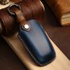 Leather Car Key Case Cover Keychain Holder Fob Protector for Ford Mondeo Lincoln Aviator Navigator F150 Raptor Focus Keyring Bag