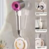 Hands Free Hair Dryer Holder Stand for Lazy People with ABS Material and Wall Mount Design Compatible with Most Hair Dryers