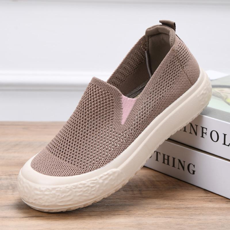 

Весна и лето новая женская повседневная обувь сетчатая полая легкая женская обувь на одной педали 40