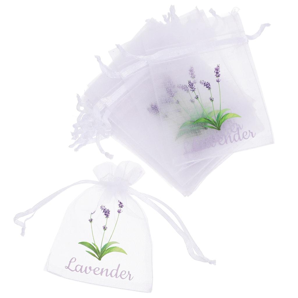20 Pcs Empty Sachet Bag Jewelry Pouches Sacks Dried Flower Storage Bags Lavender Container Embroidered Gauze Sachets