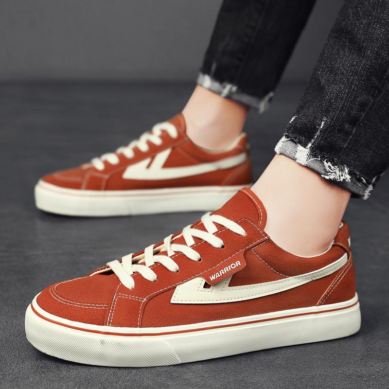 Warrior Simple Versatile Youth Campus Fashion Trend Daily Commute Durable Balanced Lightweight Low-Top Skate Shoes Unisex sneaker WXY-Q705HJ04