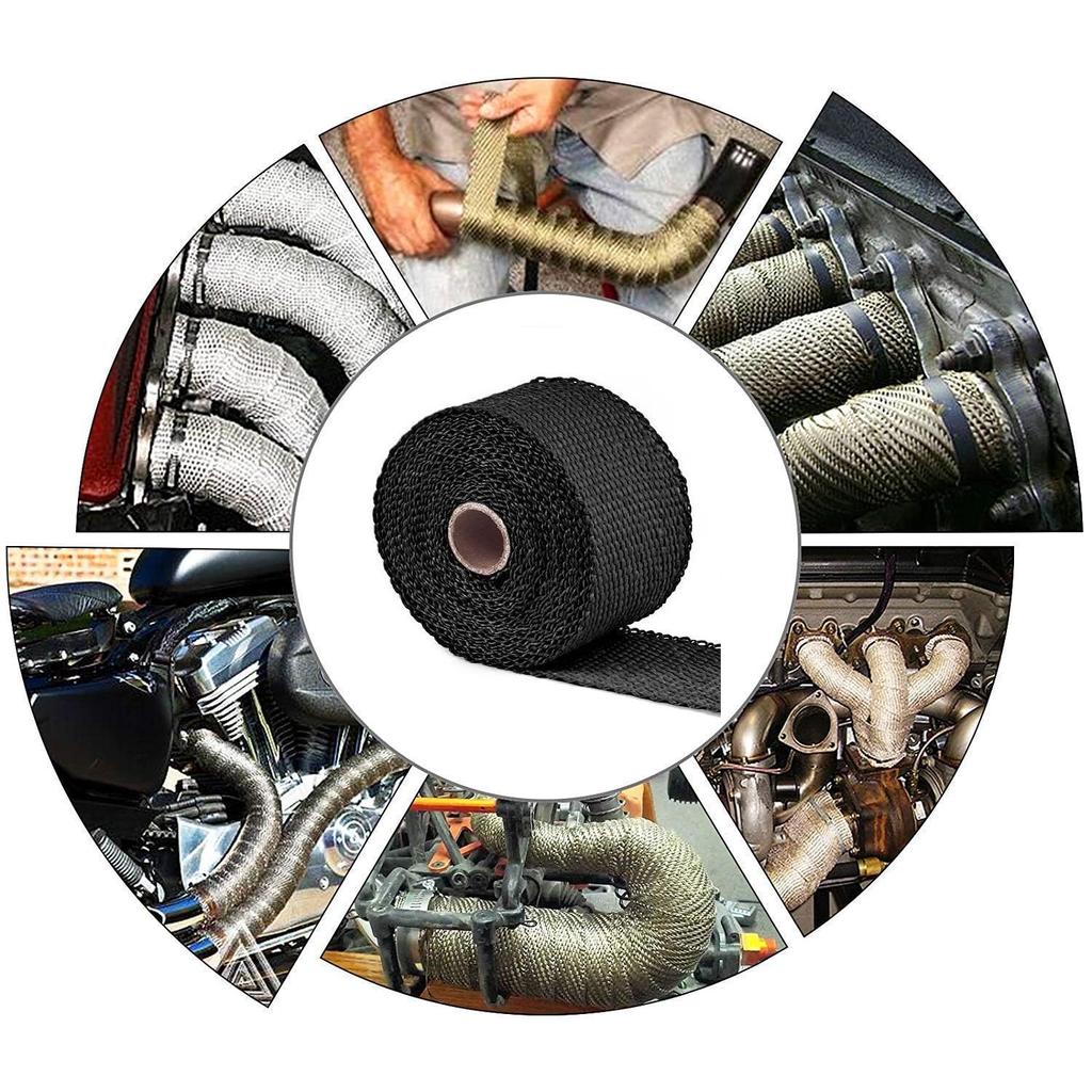 YOSUGI Heat Resistant Cloth, Thermo Vantage, Bike Fiberglass, Fiberglass, Heat Resistant, Emani, Exhaust Strap,