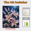 DIY Little Lily Pearl Diamond Art Kits Without Frame 30x40cm Gem Art Diamond Painting Kits for Adults/Beginners Gift Idea Home Wall Decor